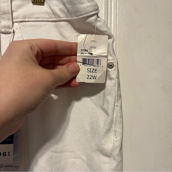 DL1961 Bridget boot high rise instasculpt 32” womens jeans white NWT - Picture 6 of 12